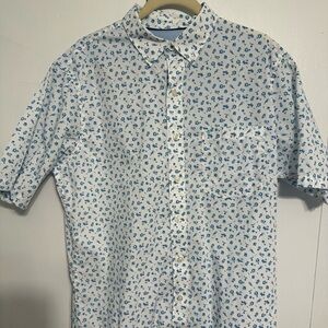 IZOD | Short Sleeve LT Large Tall Tropical Button Down for Summer